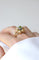 Bague 60 Bague Cocktail Fleur Péridot Diamants Or Jaune 58 Facettes