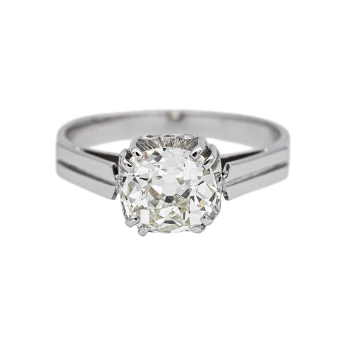 Bague Solitaire Platine Diamant