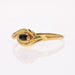 Bague 54 Bague or jaune saphir décor vague 58 Facettes 21-675E