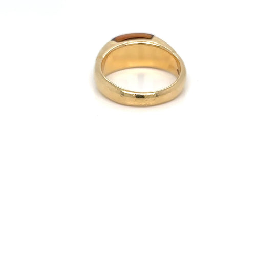 Bague 53 BULGARI - Bague vintage « Celtaura » – Or jaune et citrine – Circa 1980 58 Facettes