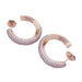 Boucles d'oreilles Créoles Messika "Divine Enigma" or rose, diamants. 58 Facettes 33773