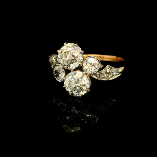 Bague Toi & Moi antique ring 1901 58 Facettes