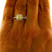 Ring 55 White gold solitaire ring with fancy yellow diamond 58 Facettes G3511