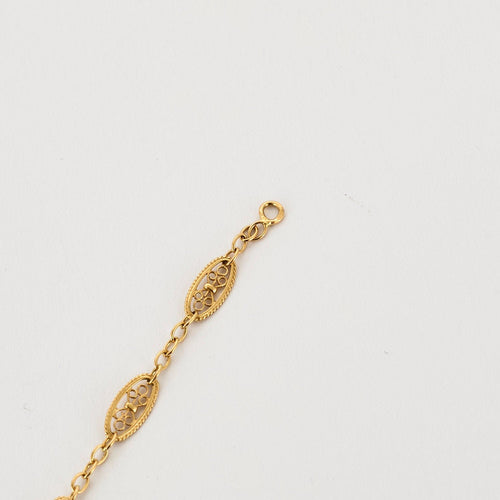 Bracelet Bracelet draperie or jaune 58 Facettes PER15086