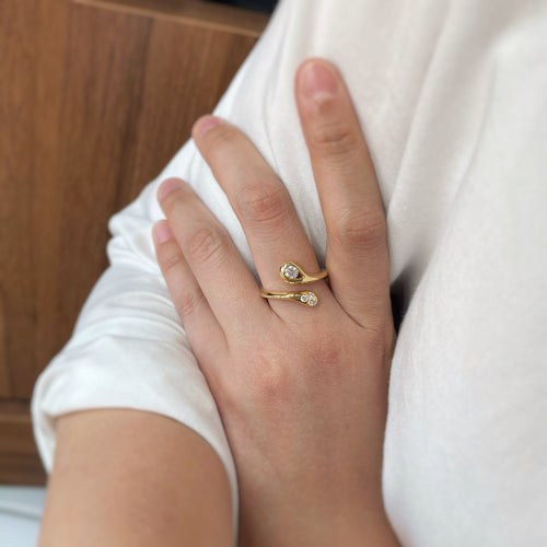 Bague 56 Bague Serpent - Or & Diamants 58 Facettes 250166R