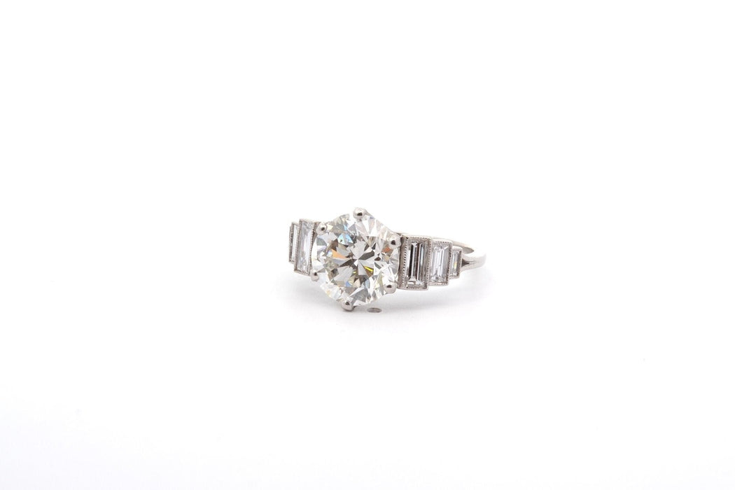 Bague 53 Bague solitaire diamant de 3,09cts 58 Facettes 26077-25959