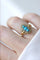 Bague marquise turquoises et perles