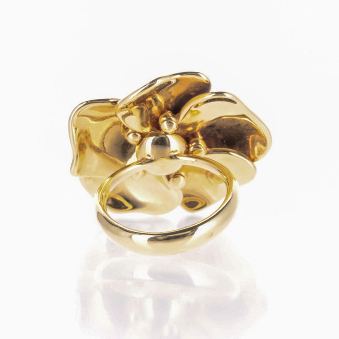 Bague 52 NARDI - Bague Or Email, Saphirs Jaunes et Diamants 58 Facettes 2.16743