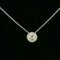 Collier White gold old European cut Diamond necklace 58 Facettes