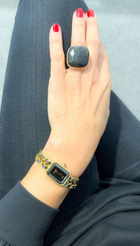 Bague 52 Pomellato Bague "Victoria" Or Rose & Jais 58 Facettes 1