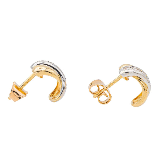 Boucles d'oreilles Boucles d'oreilles Puces Or jaune Diamant 58 Facettes 3248491CN