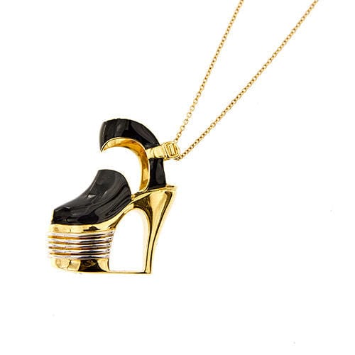 Collier FERRAGAMO - Collier long avec pendentif chaussure 58 Facettes 39527