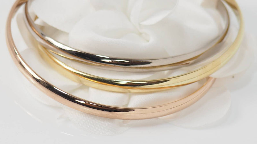 Bracelet Trinity de Cartier d'occasion trois ors 58 Facettes 31245