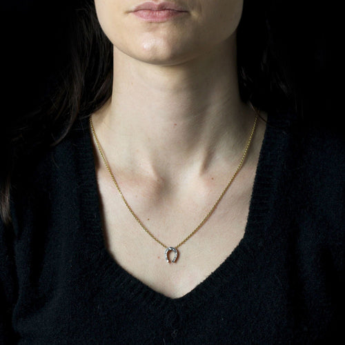 Collier Collier ancien fer à cheval diamants 58 Facettes 25-006