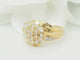 Bague 52 Bague en or jaune pavage de diamants 58 Facettes 33391