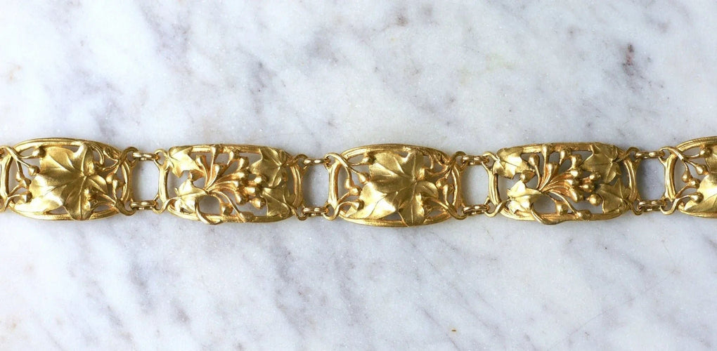 Bracelet Bracelet Art Nouveau Arnould en Or Jaune 58 Facettes