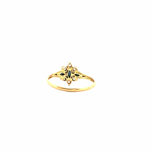Bague 51 Bague Or Jaune Diamants & Saphirs 58 Facettes 38-GS35638-4