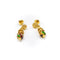 Boucles d'oreilles Boucles d'oreilles pendantes indiennes en or 22 carats avec émail multicolore 58 Facettes