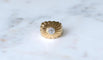Bague 47 Bague Boule à Gaudrons Diamant sur Or et Platine 58 Facettes