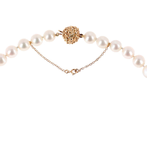 Técla - Collier de perles Akoya en or jaune 18 carats 58 Facettes C175