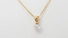 Collier Collier solitaire or bicolore diamant 58 Facettes 31767