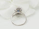 Bague 56 Bague marquise en or blanc, saphir et diamants 58 Facettes 33283