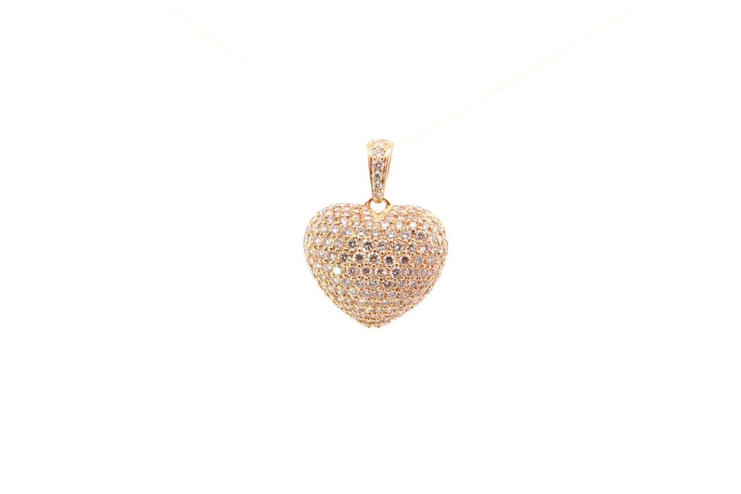 Pendentif Pendentif cœur diamants en or jaune 58 Facettes 26274