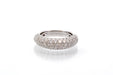 Bague 54 Bague jonc or blanc diamants 58 Facettes 25774-dv