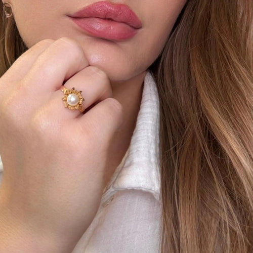 Bague 52 Solitaire Or Jaune Perle 58 Facettes 78-GS33287-2