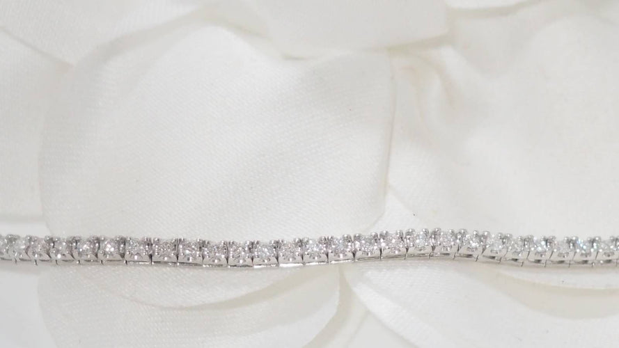 Bracelet Bracelet rivière en or blanc et diamants 1ct 58 Facettes 32942