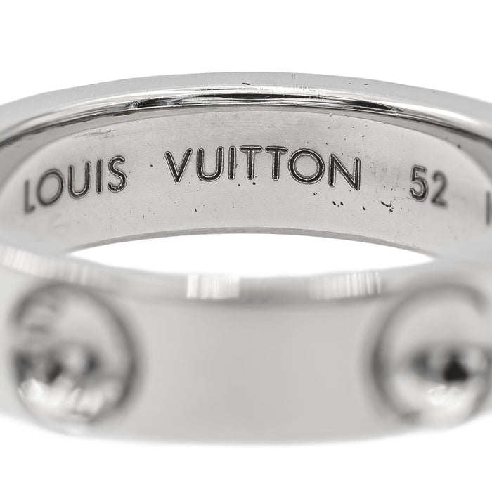 Bague 52 Louis Vuitton Bague Alliance Or blanc 58 Facettes 2699516CN