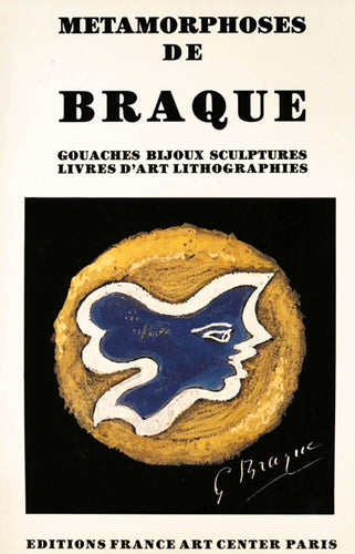 Pendentif 1963, Georges Braque "Idothée" Pendentif Or et Chrysoprase 58 Facettes