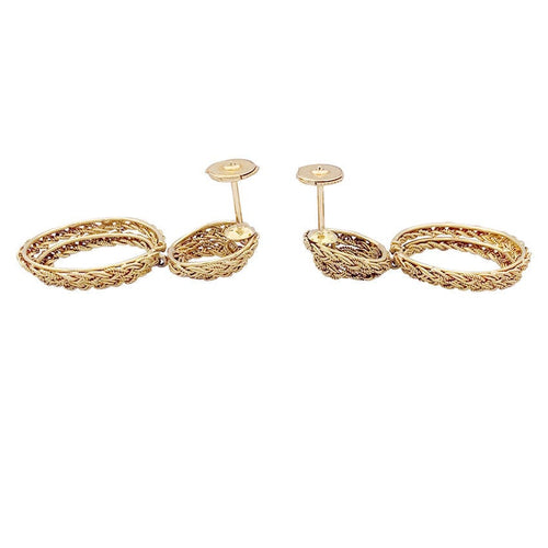 Boucles d'oreilles Boucles d'oreilles or jaune. 58 Facettes 33677