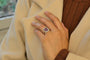 Bague 53 Bague art déco saphir violet et diamants 58 Facettes 27137-27182