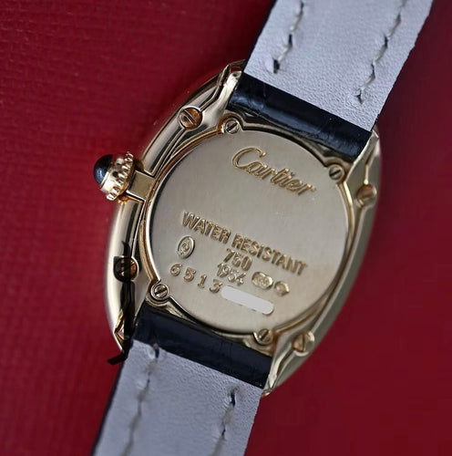 Montre Cartier - Montre Baignoire PM en or jaune 58 Facettes