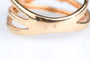 Bague 53 Bague en or jaune sertie de diamants 1.08 ct – design flèche croisée moderne 58 Facettes 31300300