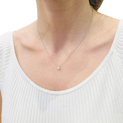 Collier Collier solitaire diamant. 58 Facettes 32358/30372