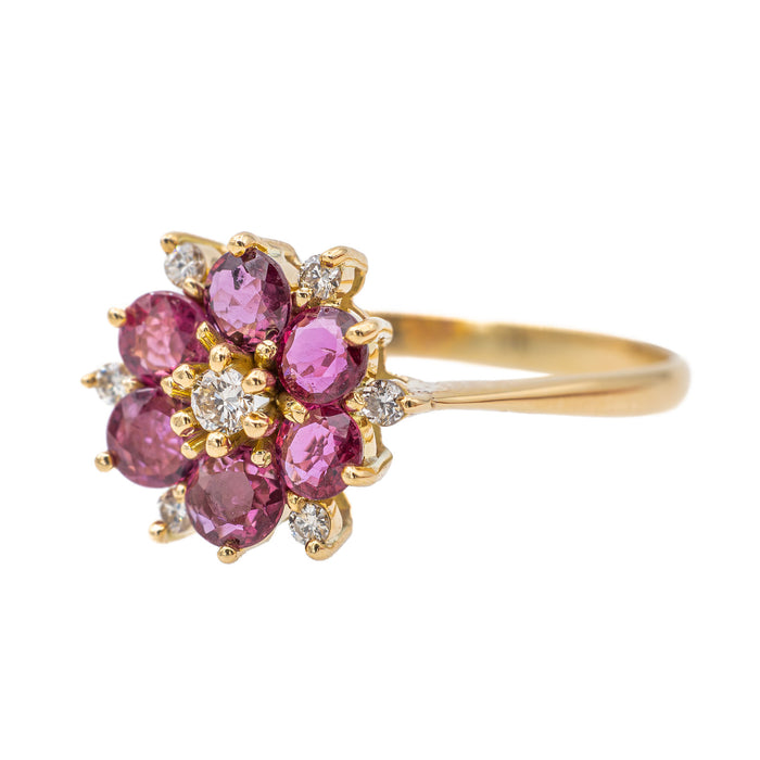 Bague Or jaune Rubis