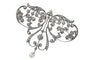 Pendentif Rêverie romantique : broche-pendentif en diamant victorien avec accent de perles 58 Facettes 22154-0348