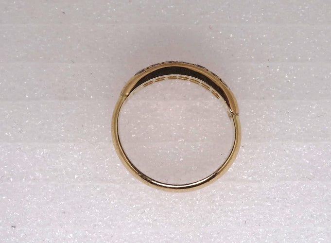 Bague 51 Bague Or pavé de Diamants 58 Facettes 12698