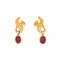 Boucles d'oreilles Boucles d'oreilles pendantes Carrera y Carrera en or jaune 18 carats, rubis et cheval, bijoux signés Estate 58 Facettes G13693