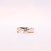 Ring 54 Diamond Solitaire Ring yellow and white gold 58 Facettes