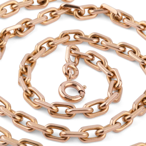 Collier Collier en or jaune maille força limé 58 Facettes 1