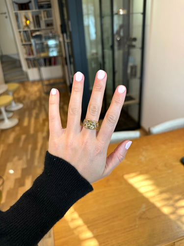 52 Vintage Tutti Frutti diamond ring 58 Facettes