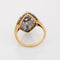 Bague 52.5 Bague Saphir Diamant Art Déco Vintage 58 Facettes G12009