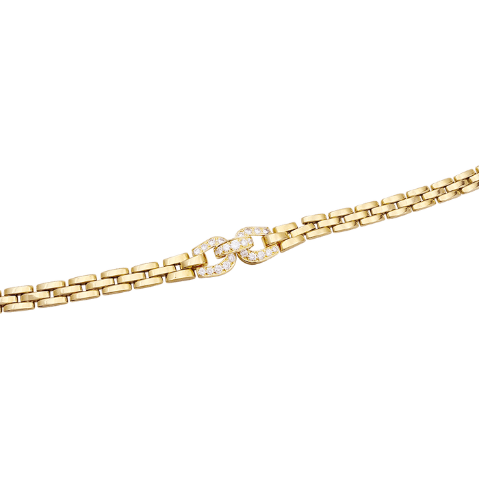 Collier Collier Cartier, "Etrier", or jaune, diamants. 58 Facettes 34145