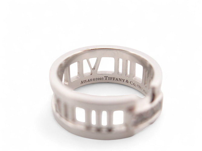 Bague 55 bague TIFFANY & CO 997153cn atlas gm t55 or blanc 18k 7.8gr diamants 58 Facettes 269962