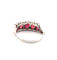 Bague 53 Bague en platine avec rubis et diamants 58 Facettes