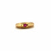 Bague 54 Solitaire Or Jaune 18k & Rubis 58 Facettes 58-GS37241