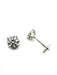 Boucles d'oreilles CARTIER. Puces d'oreille or blanc 18K et diamants 1.20ct (full set) 58 Facettes